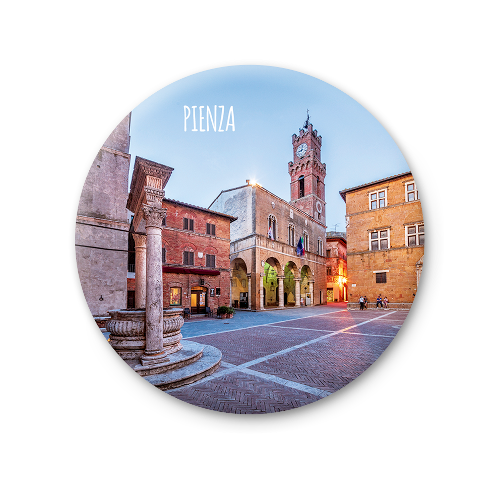 Magnete Fotografico – Toscana, Pienza | Ø 75 mm