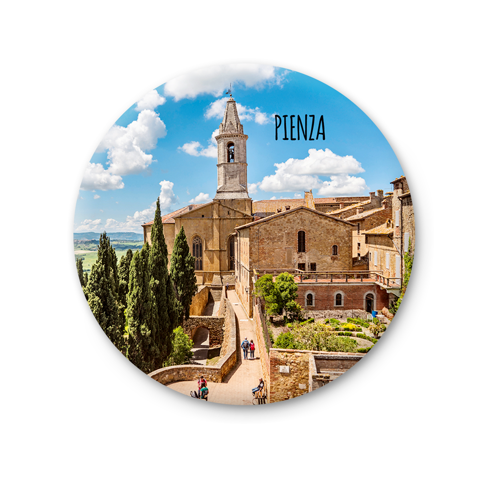 Magnete Fotografico – Toscana, Pienza | Ø 75 mm