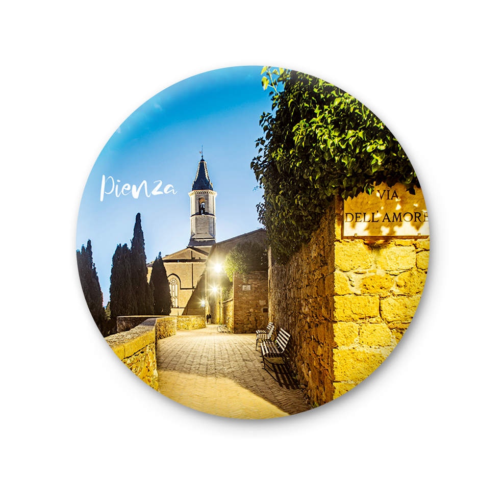 Magnete Fotografico – Toscana, Pienza | Ø 75 mm