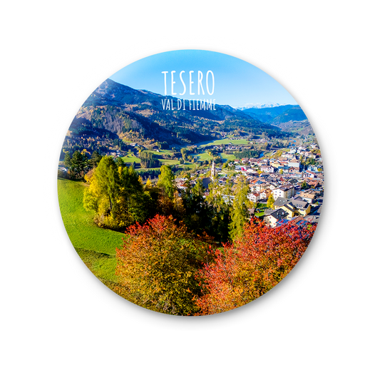 Magnete Fotografico – Trentino-Alto Adige, Val di Fiemme, Tesero | Ø 75 mm