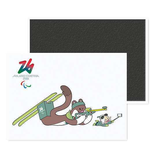 Milo & Flo - Para Biathlon - Magnete Giochi Paralimpici Invernali