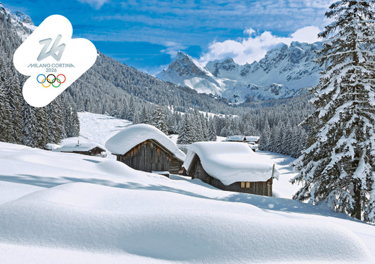 Val di Fassa, Pozza di Fassa - Cartolina Giochi Olimpici Invernali