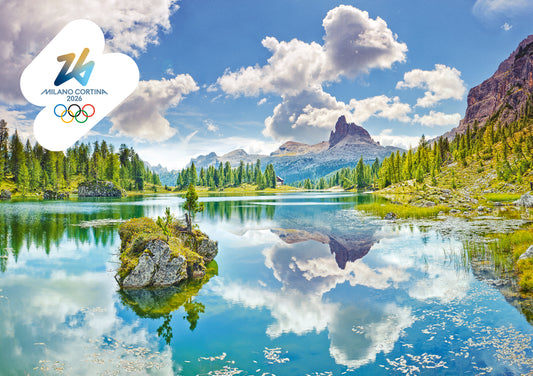 Lago di Federa - Cartolina Giochi Olimpici Invernali Milano Cortina 2026