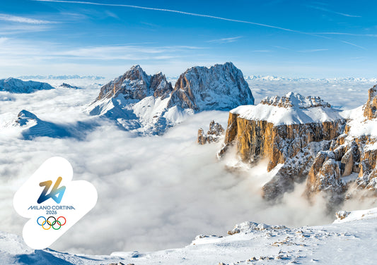 Torri del Sella - Cartolina Giochi Olimpici Invernali Milano Cortina 2026