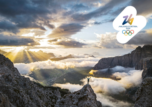 Gran Cir, Passo Gardena - Cartolina Giochi Olimpici Invernali Milano Cortina 2026