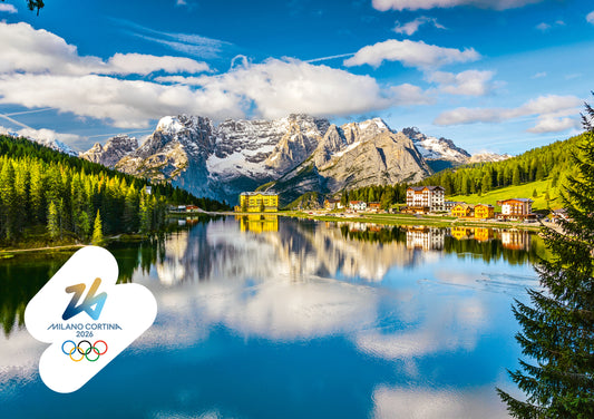 Lago di Misurina - Cartolina Giochi Olimpici Invernali