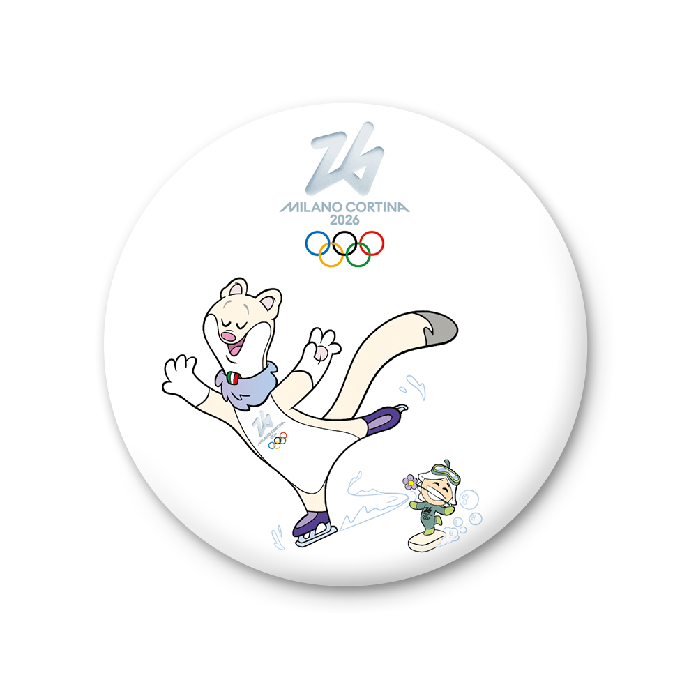 Tina & Flo - Patinaggio - Magnete Giochi Olimpici Invernali