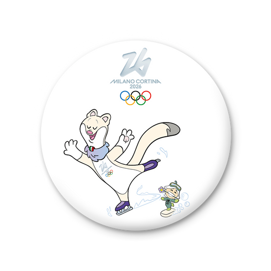 Tina & Flo - Patinaggio - Magnete Giochi Olimpici Invernali