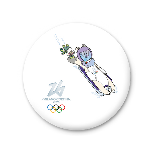 Tina & Flo - Slittino - Magnete Giochi Olimpici Invernali