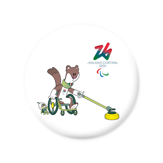 Milo & Flo - Para Curling - Magnete Giochi Paralimpici Invernali