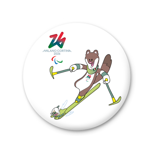 Milo & Flo - Para Sci Alpino - Magnete Giochi Paralimpici Invernali