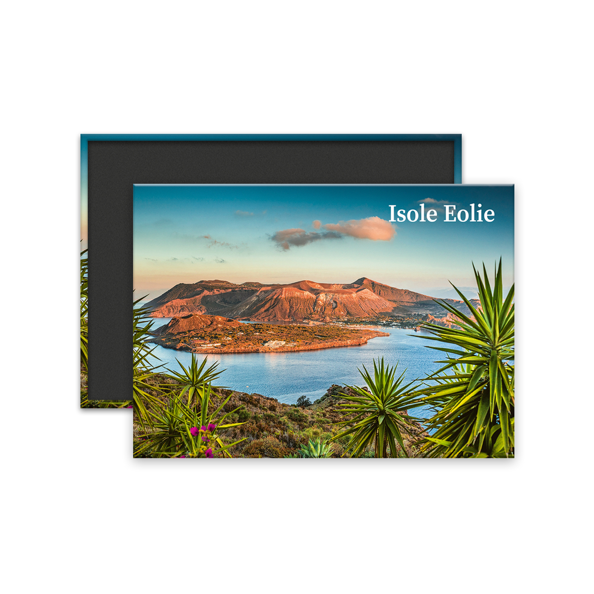 Calamita Rettangolare - Calamita Rettangolare - Sicilia, Isole Eolie, Vulcano - Dimensioni 90x65mm