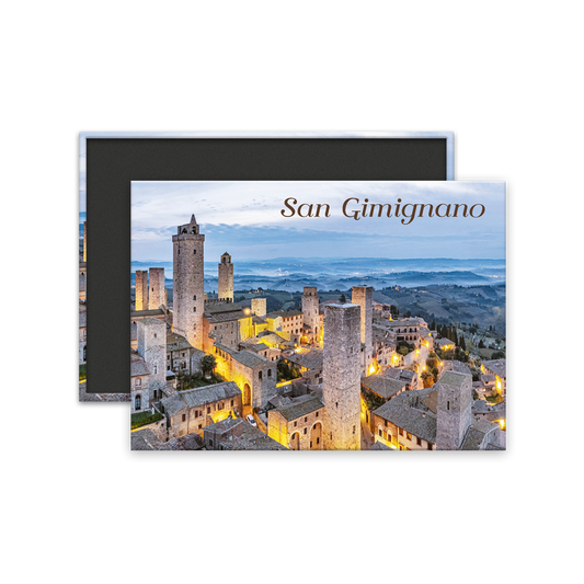 Calamita Rettangolare - Calamita Rettangolare - Toscana, San Gimignano - Dimensioni 90x65mm