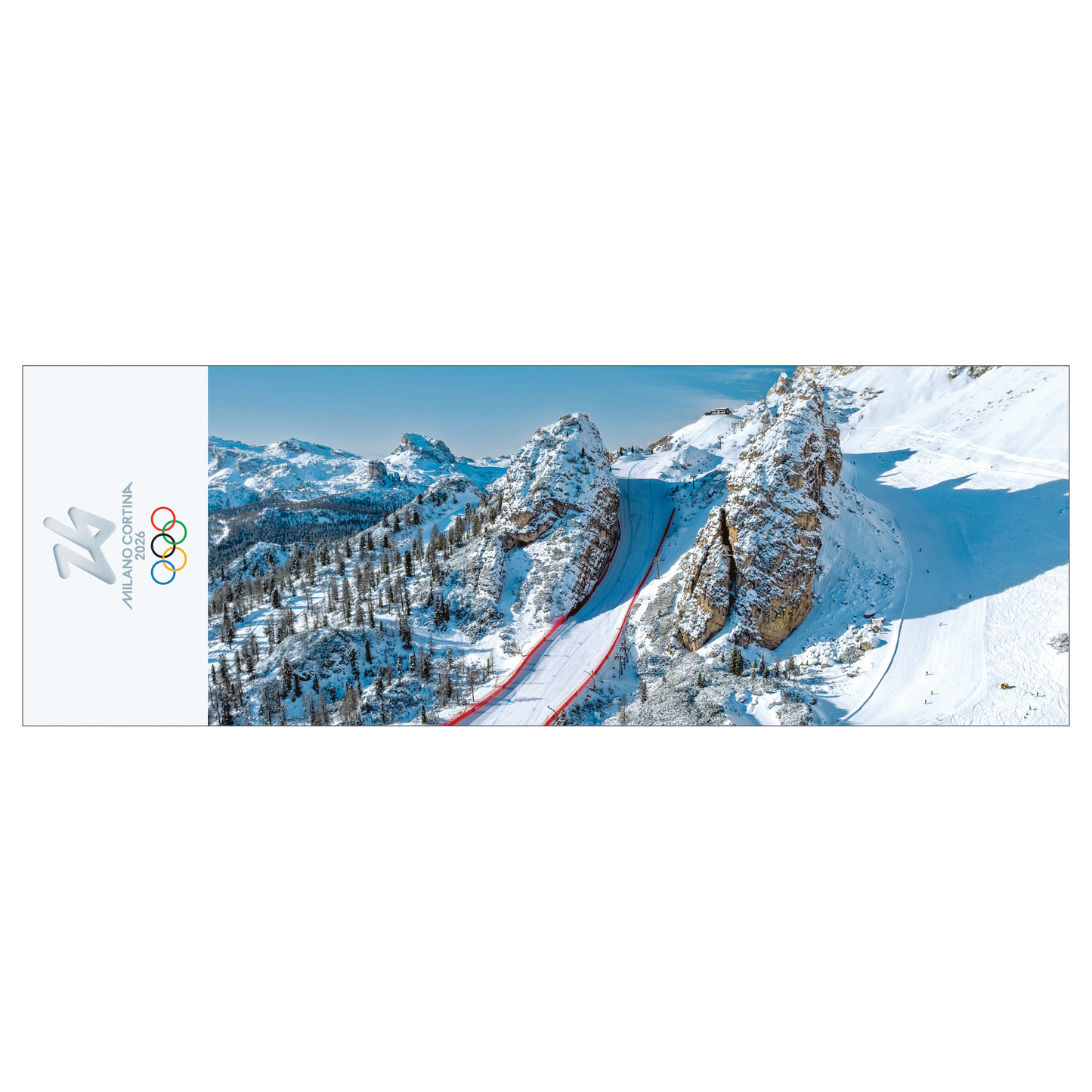 Cortina d’Ampezzo, pista Olympia delle Tofane - Segnalibro Giochi Olimpici Invernali