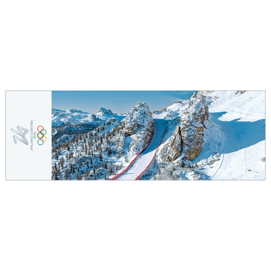 Cortina d’Ampezzo, pista Olympia delle Tofane - Segnalibro Giochi Olimpici Invernali