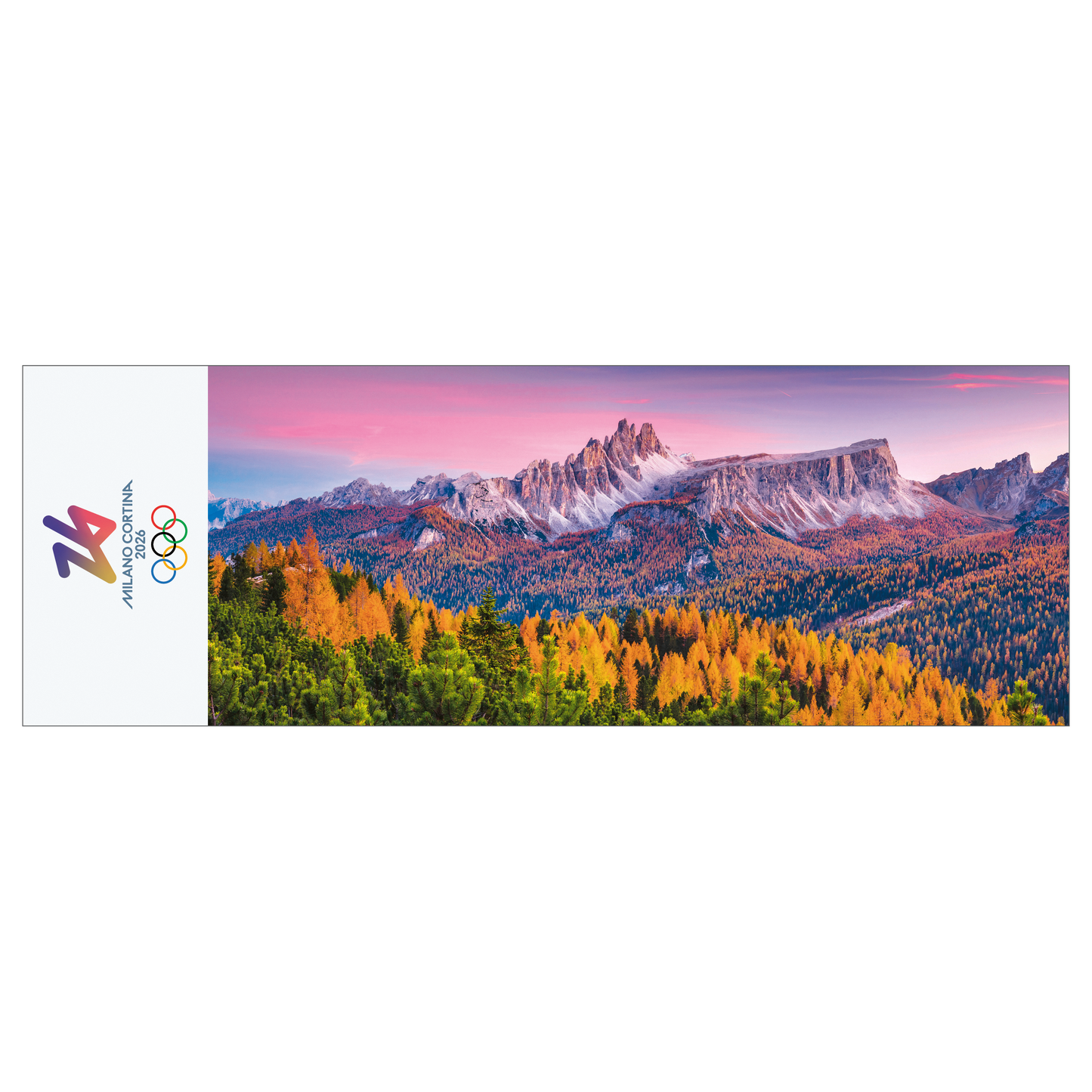Cortina d’Ampezzo, Croda da Lago - Segnalibro Giochi Olimpici Invernali