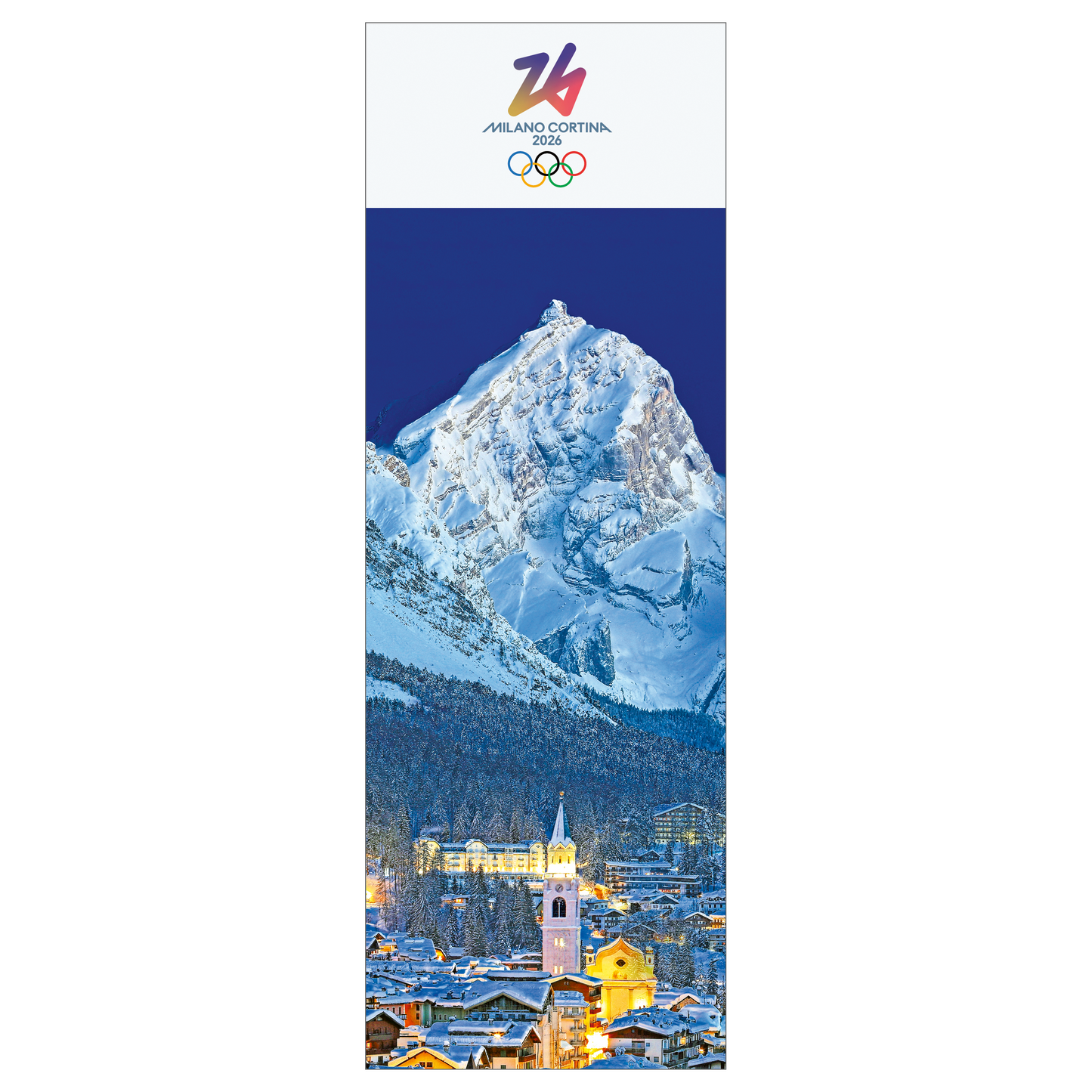Cortina d'Ampezzo e Monte Antelao - Segnalibro Giochi Olimpici Invernali
