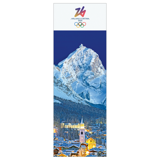 Cortina d'Ampezzo e Monte Antelao - Segnalibro Giochi Olimpici Invernali