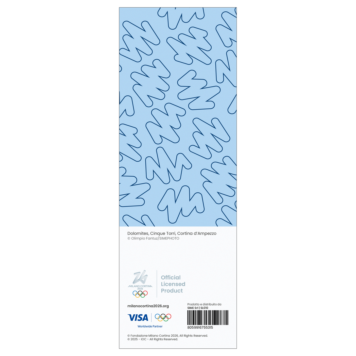 Cinque Torri, Cortina d'Ampezzo - Winter Olympics Bookmark