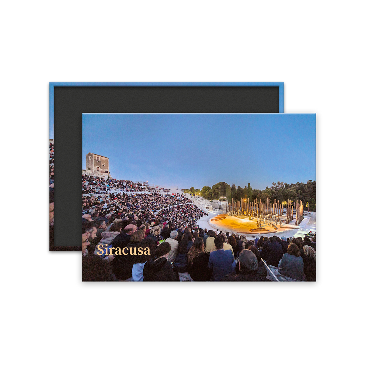 Calamita Rettangolare - Calamita Rettangolare - Sicilia, Siracusa, Teatro Greco- Dimensioni 90x65mm