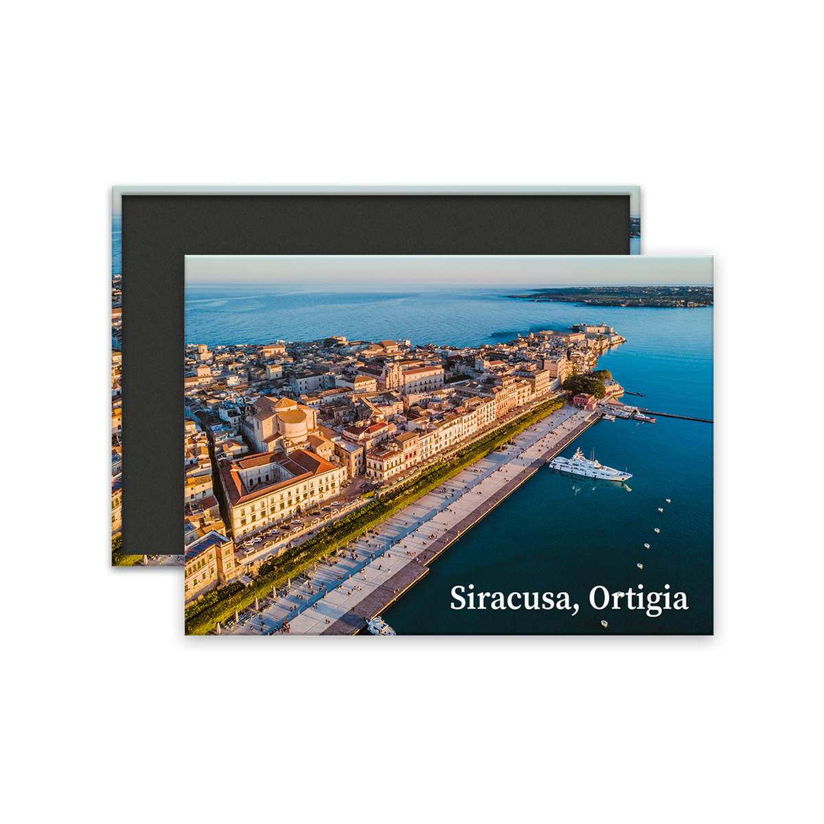 Calamita Rettangolare - Sicilia, Siracusa, Ortigia- Dimensioni 90x65mm