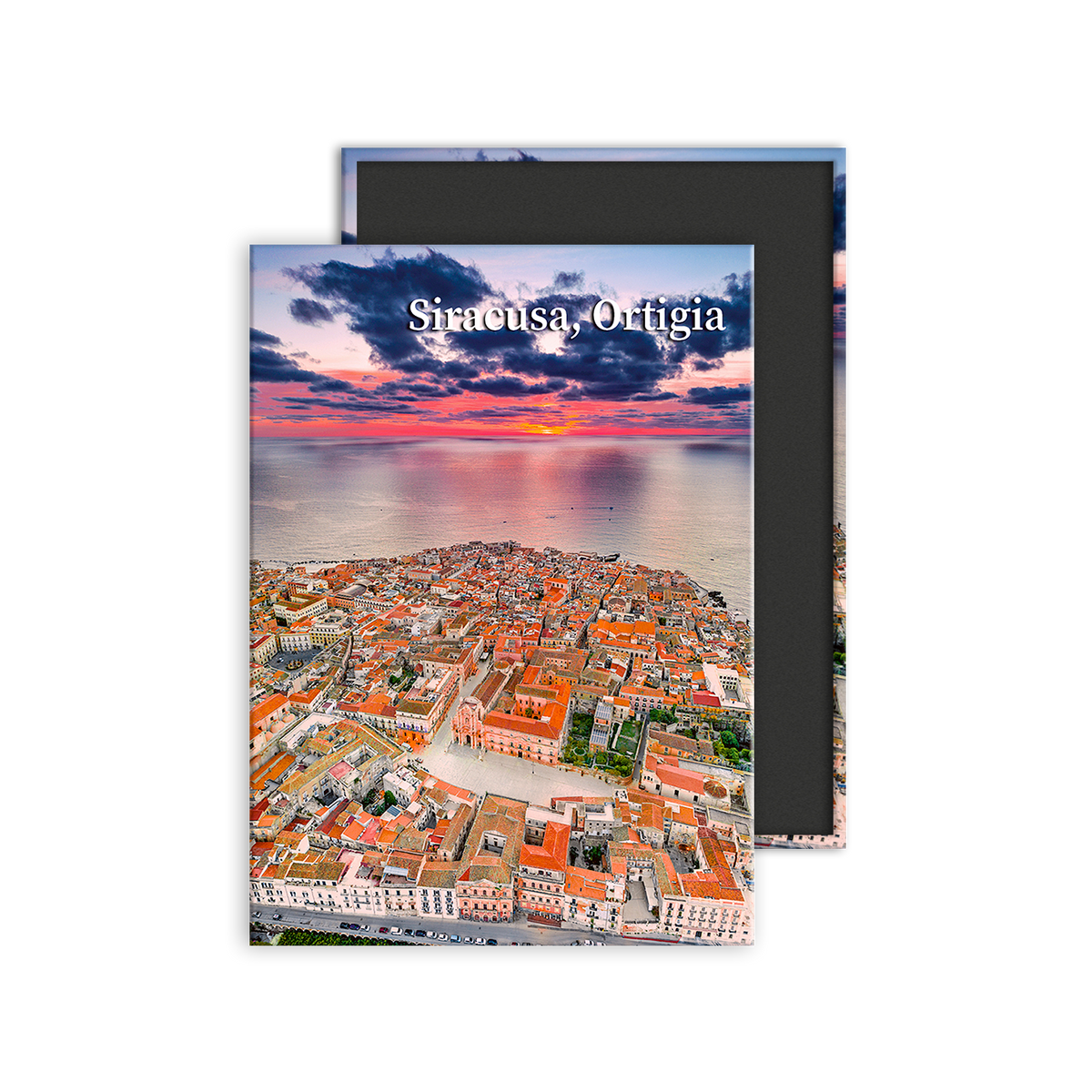 Calamita Rettangolare - Sicilia, Siracusa, Ortigia- Dimensioni 90x65mm