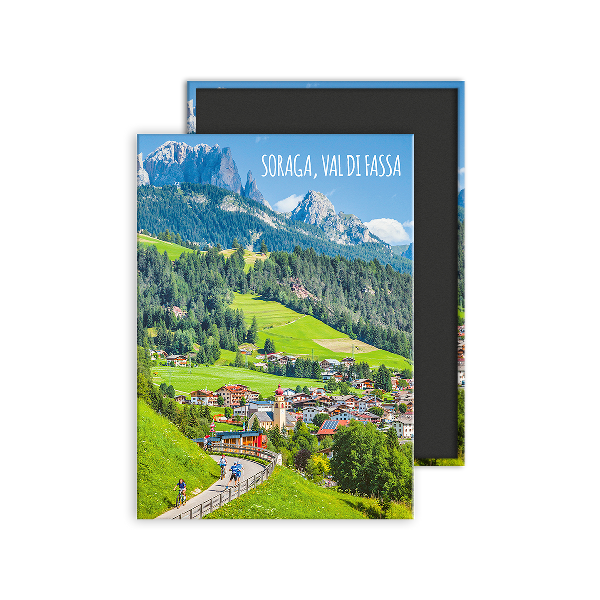 Calamita Rettangolare - Trentino-Alto Adige, Trentino, Val di Fassa, Soraga- Dimensioni 90x65mm