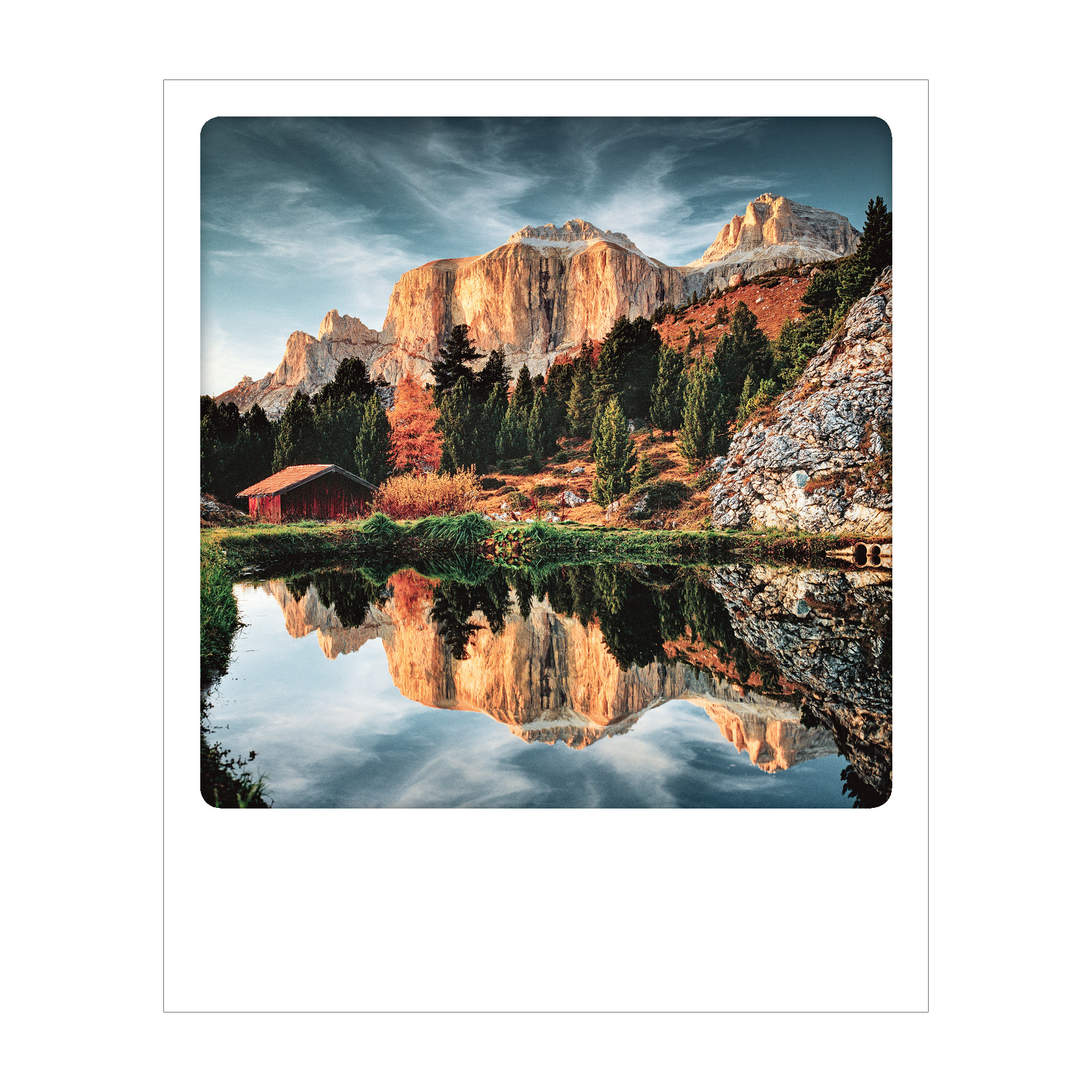 Dolomiti - Polaroid Postcard | Gadget Simebooks