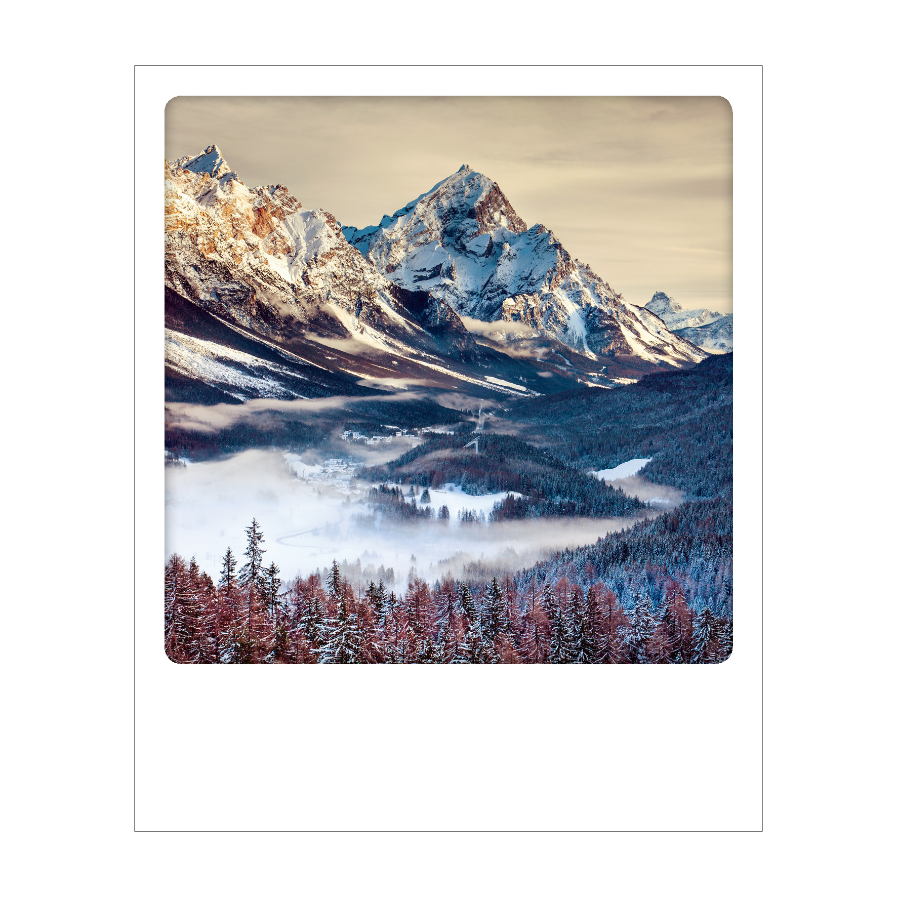 Dolomiti - Polaroid Postcard | Gadget Simebooks
