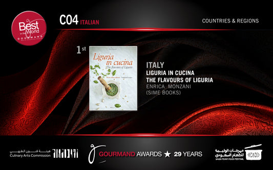 Best in the World alla 29th Gourmand Awards a Liguria in Cucina di Enrica Monzani