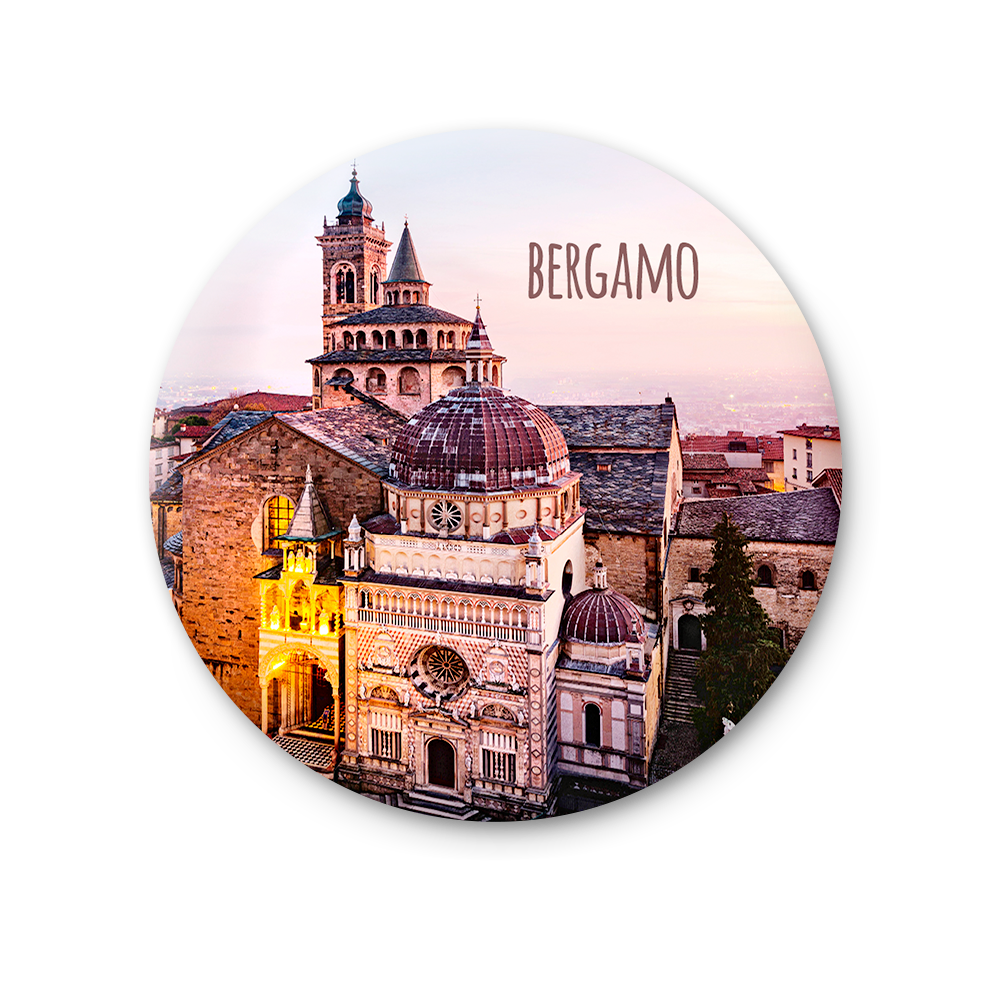 Magnete Fotografico – Lombardia, Bergamo Alta | Ø 75 mm