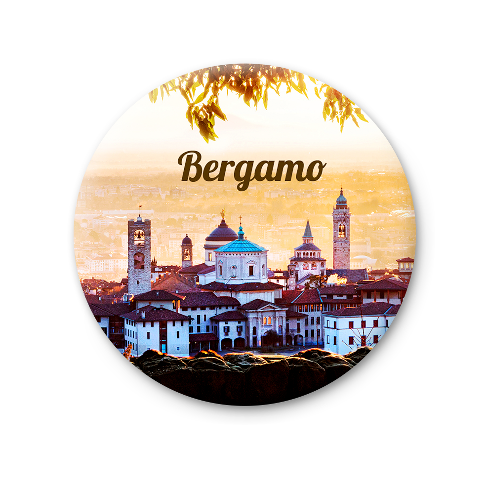 Magnete Fotografico – Lombardia, Bergamo Alta | Ø 75 mm