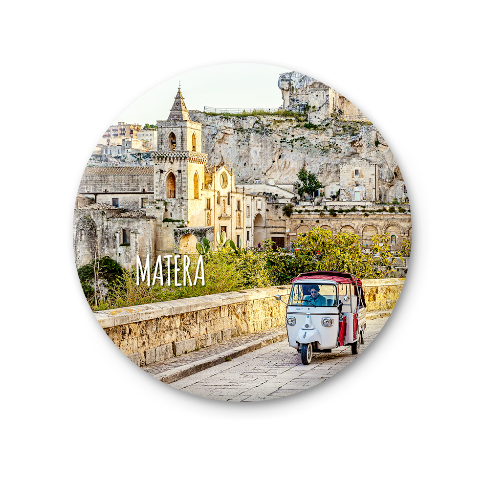 Magnete Fotografico – Basilicata, Matera | Ø 75 mm