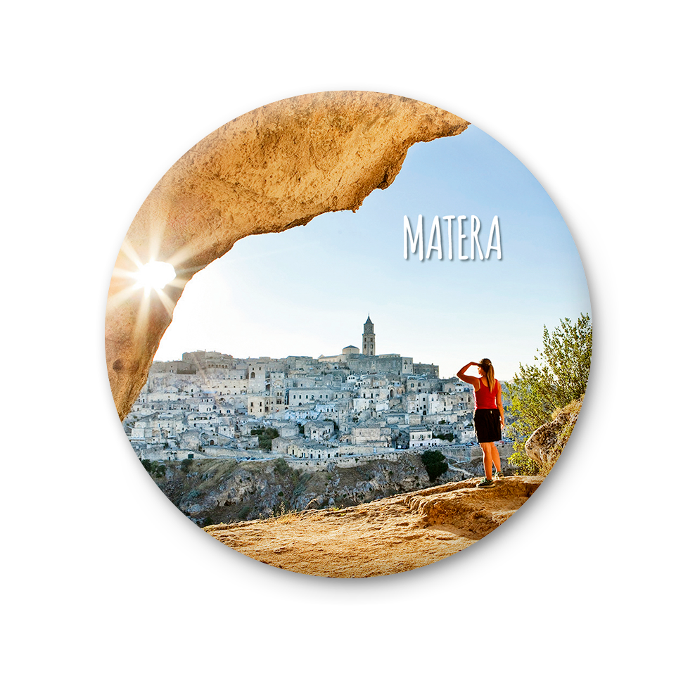 Magnete Fotografico – Basilicata, Matera | Ø 75 mm