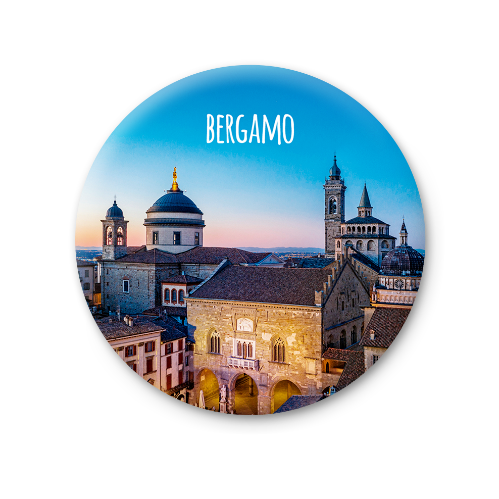 Magnete Fotografico – Lombardia, Bergamo Alta | Ø 75 mm