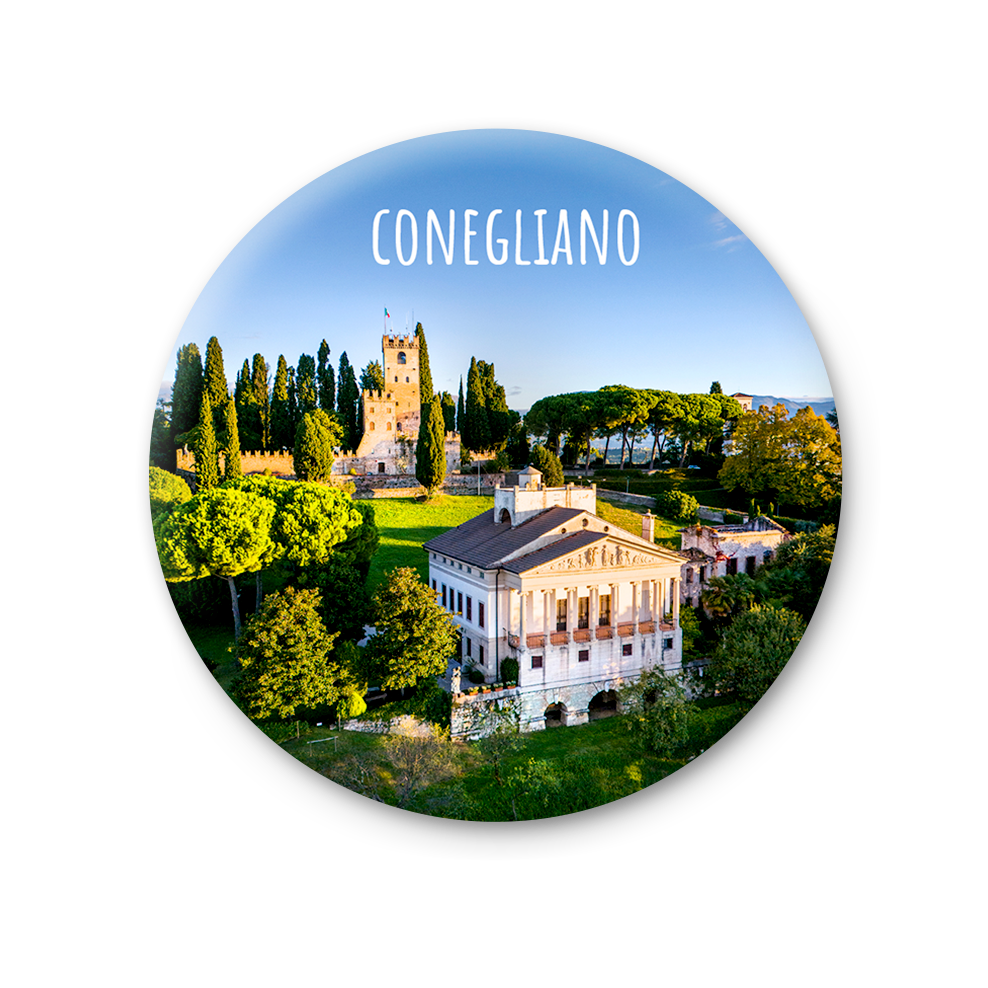Magnete Fotografico – Veneto, Conegliano, Castello di Conegliano | Ø 75 mm