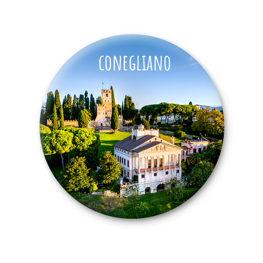 Magnete Fotografico – Veneto, Conegliano, Castello di Conegliano | Ø 75 mm