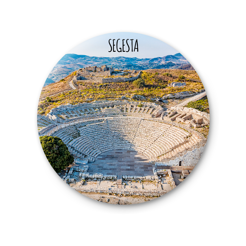 Magnete Fotografico – Sicilia, Segesta, Tempio di Segesta | Ø 75 mm