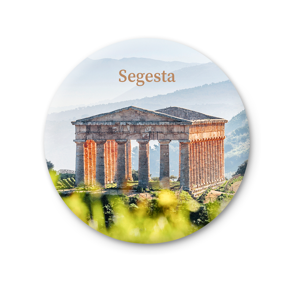 Magnete Fotografico – Sicilia, Segesta, Tempio di Segesta | Ø 75 mm
