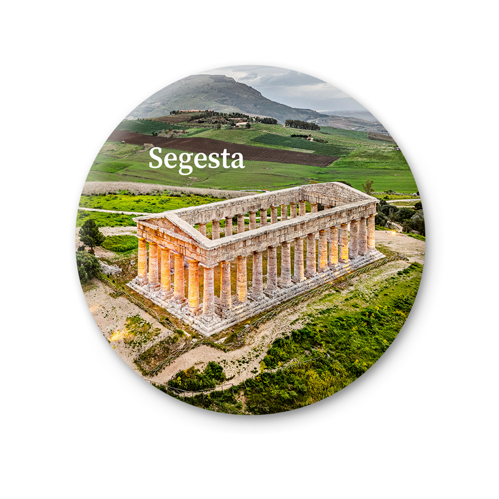 Magnete Fotografico – Sicilia, Segesta, Tempio di Segesta | Ø 75 mm