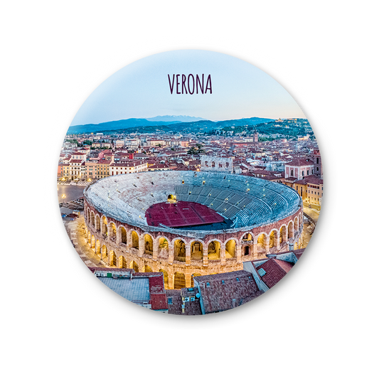 Magnete Fotografico – Veneto, Verona, Piazza Bra, Arena | Ø 75 mm