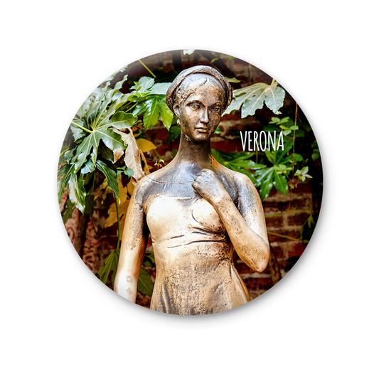 Magnete Fotografico – Veneto, Verona, Scultura di Giulietta | Ø 75 mm