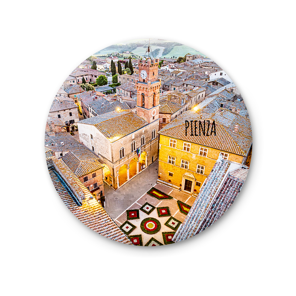 Magnete Fotografico – Toscana, Pienza | Ø 75 mm