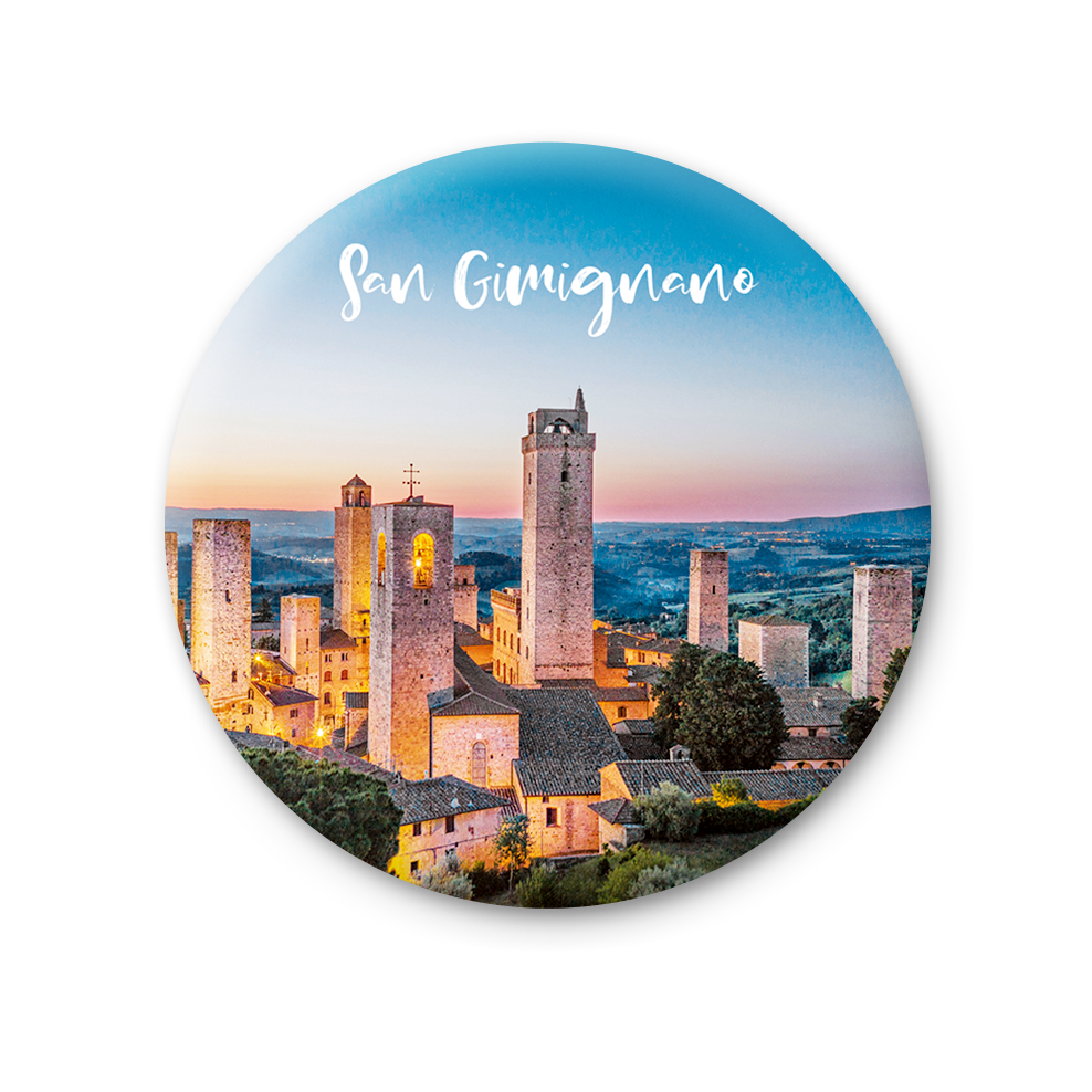 Magnete Fotografico – Toscana, San Gimignano | Ø 75 mm