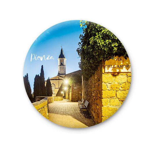 Magnete Fotografico – Toscana, Pienza | Ø 75 mm