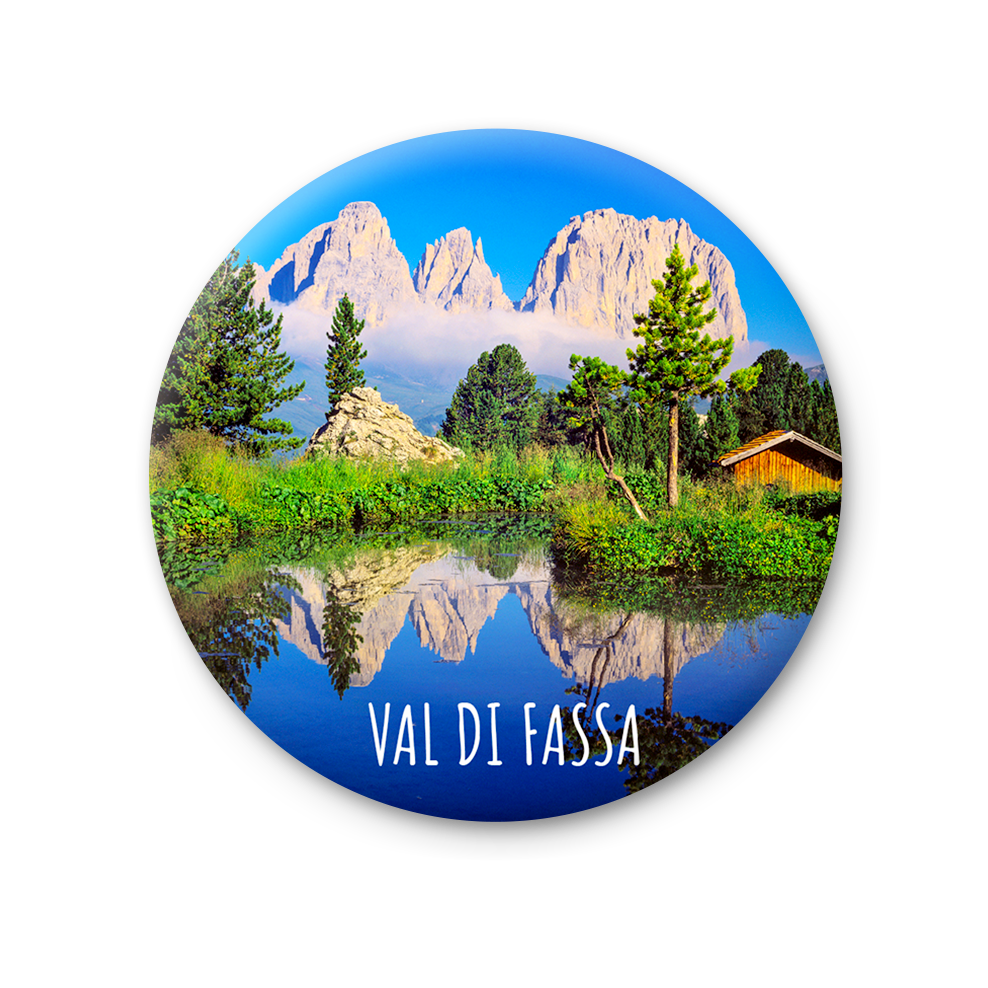 Magnete Fotografico – Trentino-Alto Adige, Val di Fassa Ø 75 mm