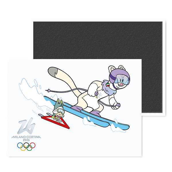 Tina & Flo, Sci alpino - Magnete Giochi Olimpici Invernali