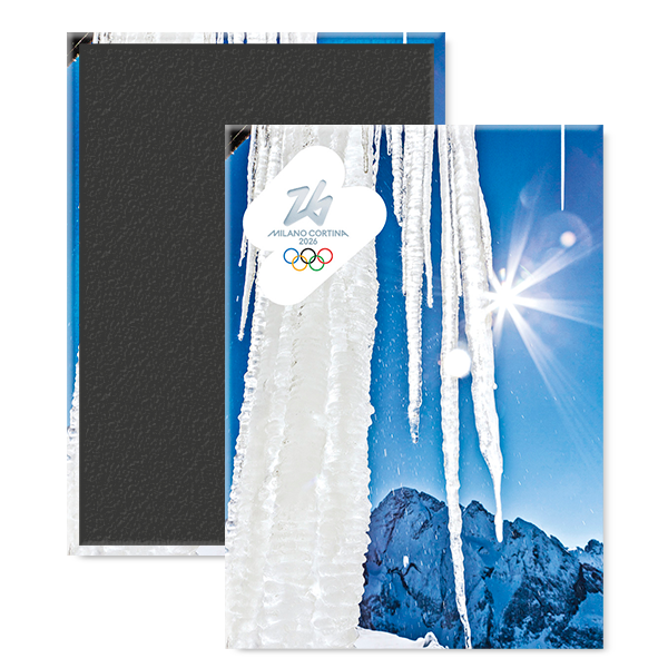 Marmolada, formazioni di ghiaccio - Magnete Giochi Olimpici Invernali