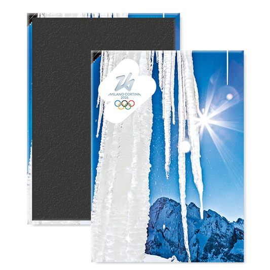 Marmolada, formazioni di ghiaccio - Magnete Giochi Olimpici Invernali