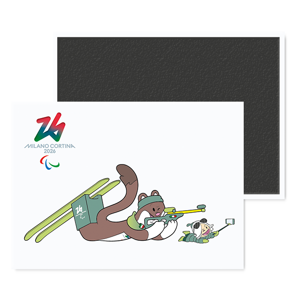 Milo & Flo - Para Biathlon - Magnete Giochi Paralimpici Invernali